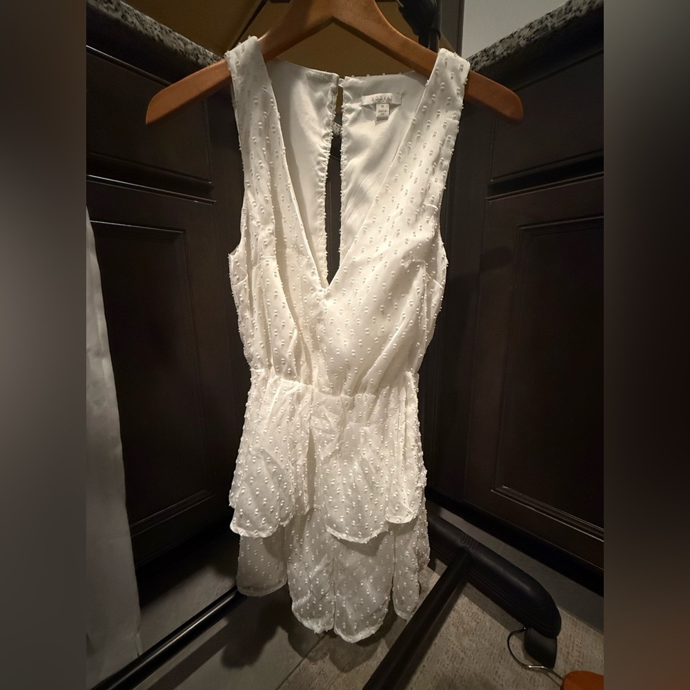 White romper/playsuit